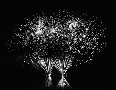 Fireworks Black&White