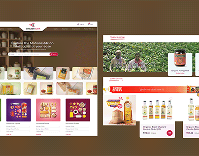 Ecommerce website for Homemade Product mock up Template