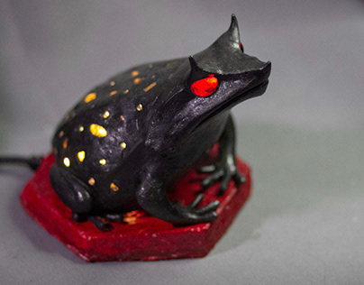 Project thumbnail - Devil frog lamp