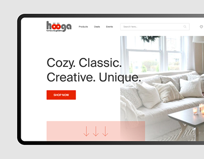 Hooga — furniture online store design