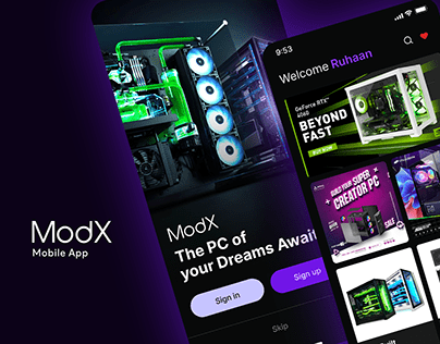 ModX - Phone App UI/UX