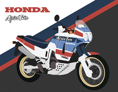 Illustration Africa twin Honda