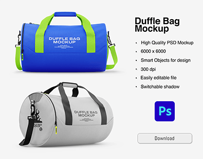 Duffle Bag Mockup