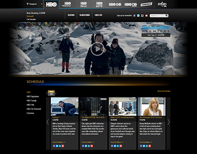 HBO Asia Website Revamp