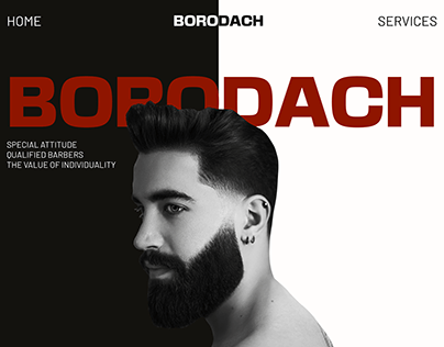 Borodach | Barbershop website design