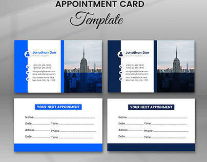 Appoinment Card Design Template