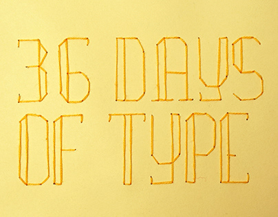 36 days of type . bordadinhos