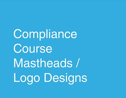 Compliance Courses Masthead / Logo Designs