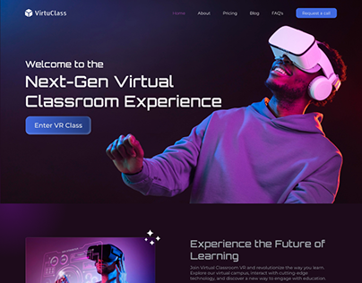 Virtual Reality Education Website Design