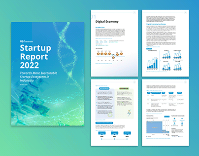 E-book design for startup report