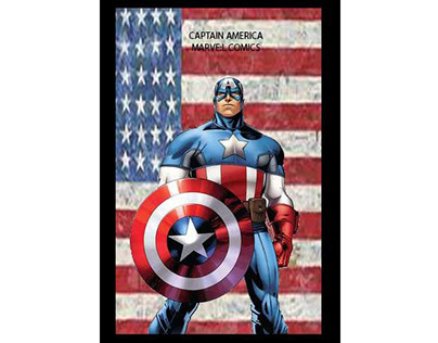marvel captain america trading card