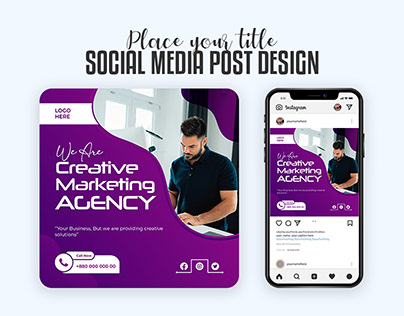 Social media post design