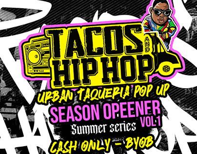 Tacos & hip hop Motion flyer