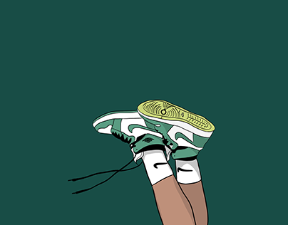 Air Jordan Shoes Illustration