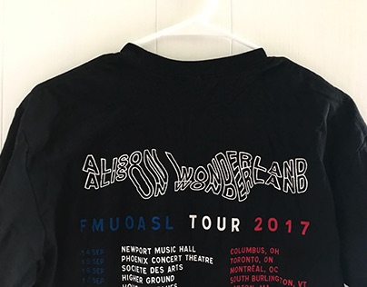 OFFICIAL ALISON WONDERLAND FMUOASL 2017 TOUR MERCH