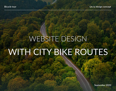 Website design with city bike routers
