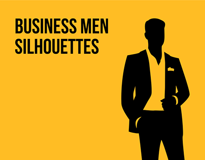 Business men silhouettes