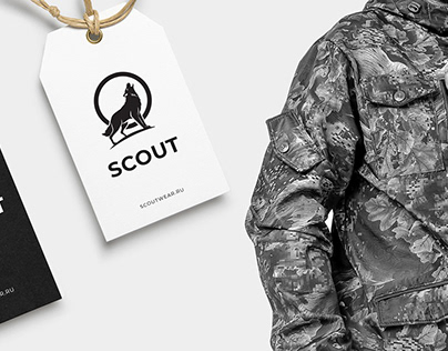 Logo design for SCOUT. Tailoring of overalls.