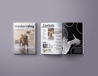 Moderndog Magazine Mockup