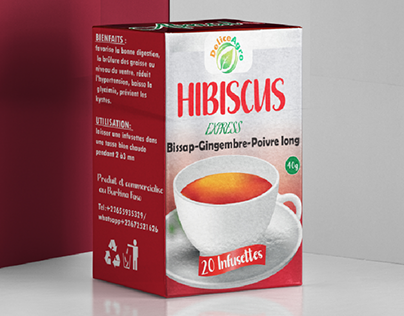 Emballage infusion Hibiscus