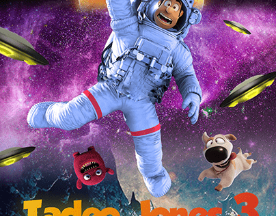 Afiche Creativo: Tadeo Jones 3 + Mockups