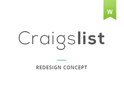 Craigslist Redesign Concept