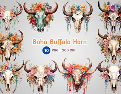 Boho Buffalo Horn
