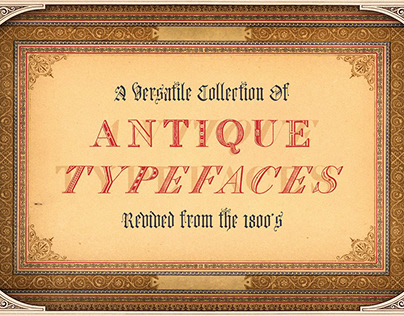 Antique Fonts Collection (12 Fonts!)