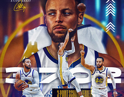 Steph Curry 3-Point Scoring Leader Design
