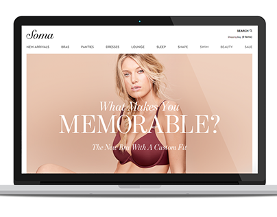 Homepage Design: Soma - Memorable