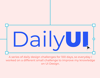 Daily UI - Daily Design Challenge