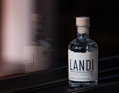 LANDI - Icalandic Moonshine label