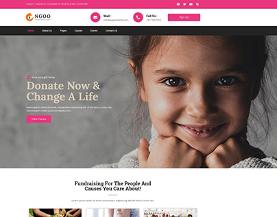 Non-profit Charity Website Design