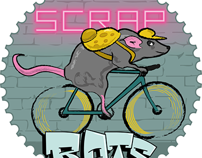 Scrap Rats N3 bike frame graphics