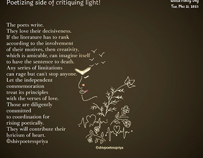 Poetizing side of critiquing light!