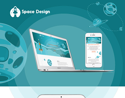 Site for advertising agency "Space Design"