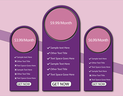 PRICING TABLE DESIGN