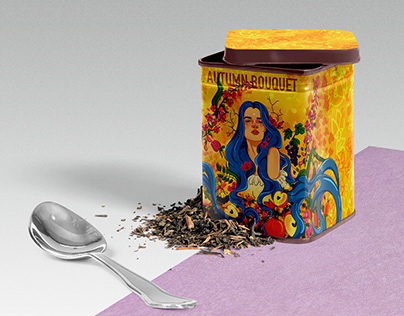 SEASONS. Herbal tea line. Packaging design