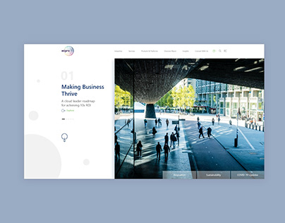 WIPRO-Concept Home Page Design