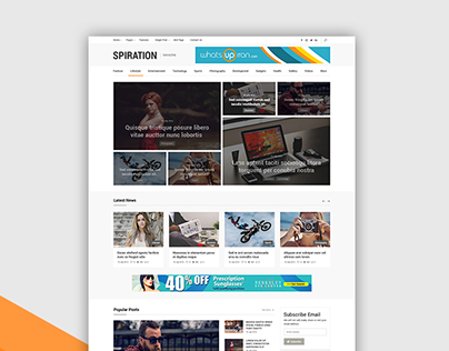 Spiration - Corporate and Magazine HTML Template
