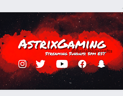 Twitch Banner Concepts: Galaxy Pack