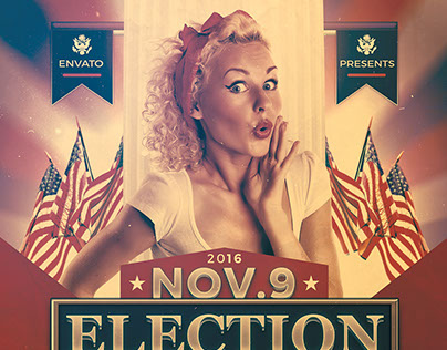 Election After Party Flyer Template
