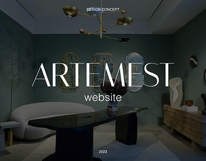 Artemest e-commerce website design concept