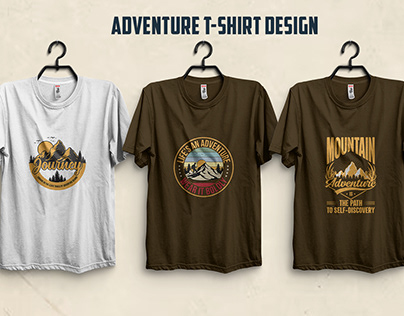 Outdoor Adventure T-shirt Design.
