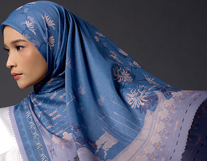 Pattern Design Scarf for Nibras Hijab
