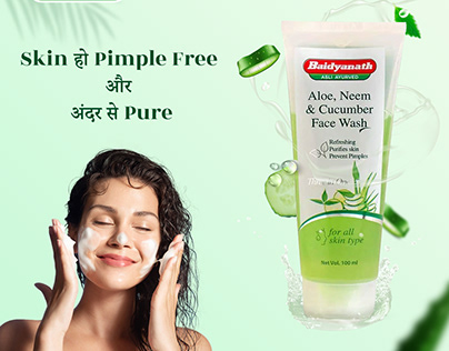 Baidyanath social media post for face wash