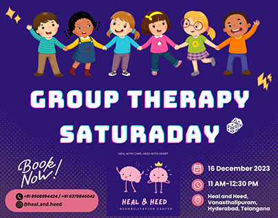 A Colorful Poster Design for Group Therapy