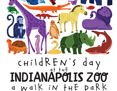 Indianapolis Zoo Poster