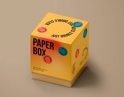 Paper Box Mockup Set