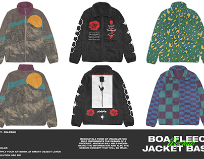 Boa Fleece Jacket Basic - Mockup